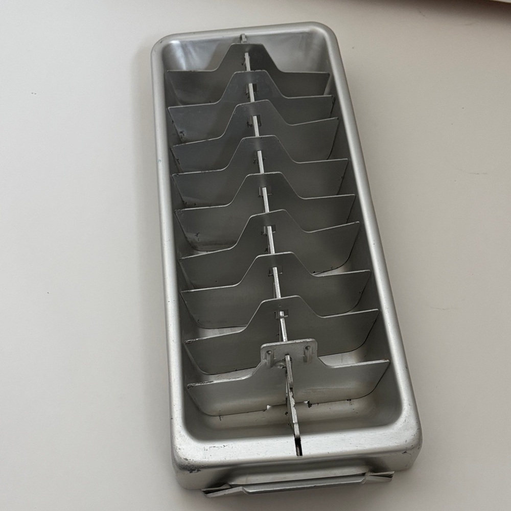 Vintage Frigidaire Retro Aluminum Ice Cube Tray 20 Cubes Mid Century Mod‎